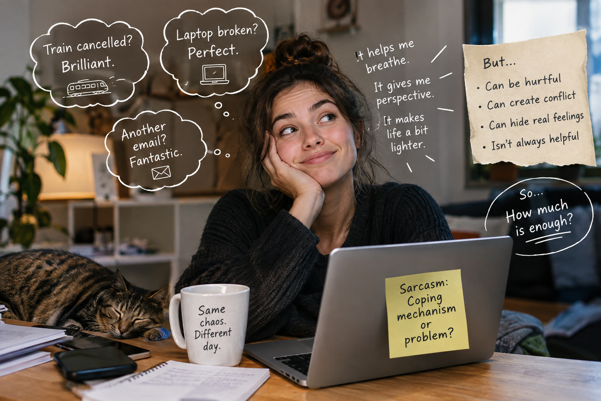Sarcasm and Everyday Problems: When Humour Helps and When It Doesn't